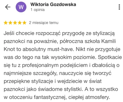 Opinie półroczna szkoła stylizacji paznokci